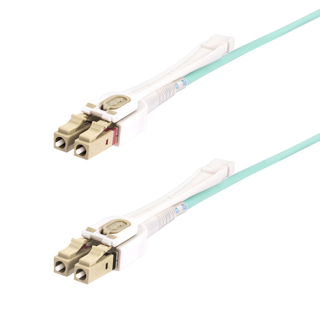 StarTech.com 3m LC naar LC (UPC) OM4 Multimode Glasvezelkabel met Push-Pull Tabs, 50/125µm, 100G Netwerken, Buigbestendig, Low