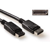 ACT 3 meter DisplayPort kabel, male - male, power pin 20 aangesloten.