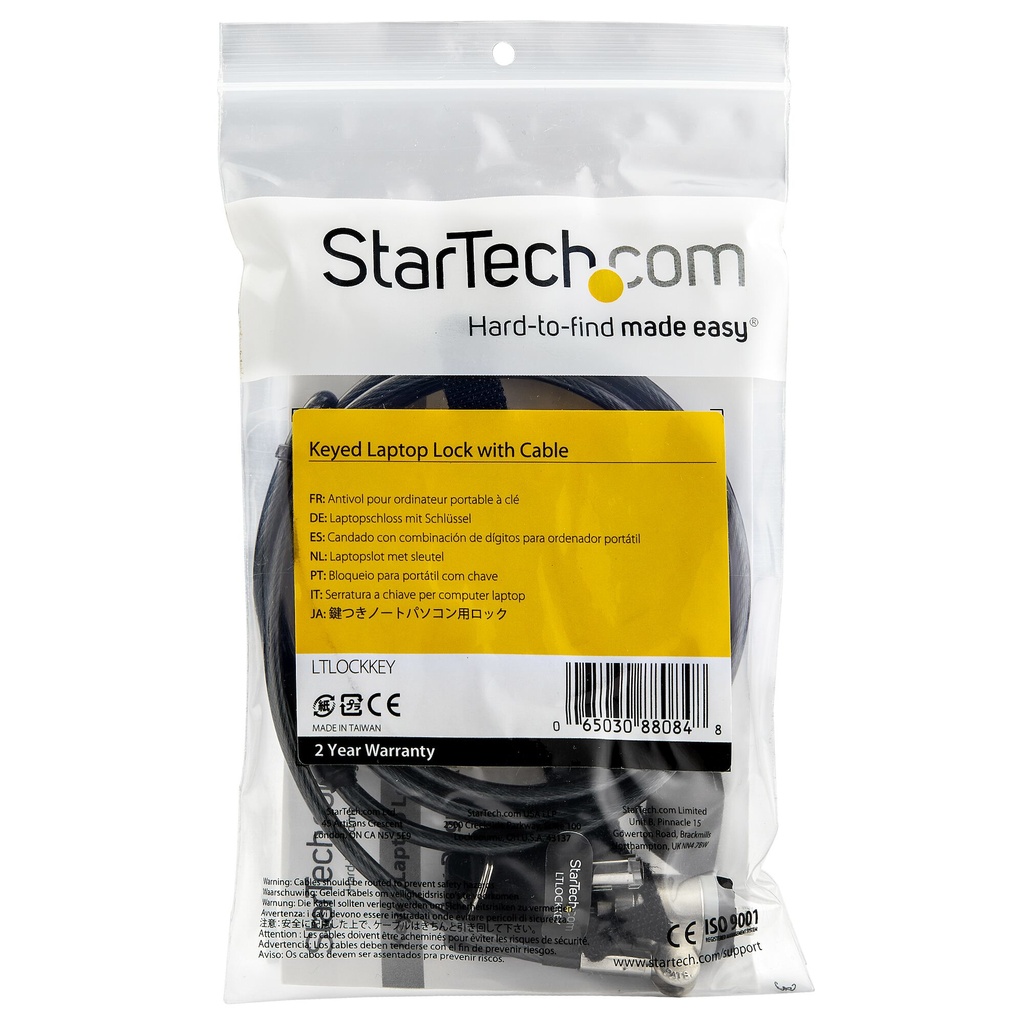 StarTech.com Laptopslot met kabel - Push-to-Lock knop - Afbeelding 5