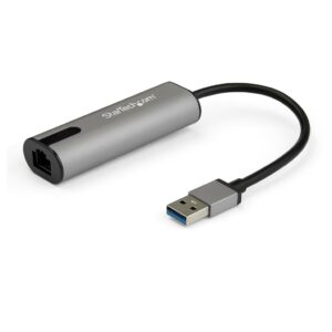 StarTech.com 2.5GbE USB A naar Ethernet Adapter, NBASE-T NIC, USB 3.0 Type A 2.5 GbE /1 GbE Multi Speed Gigabit Netwerk, USB 3.1