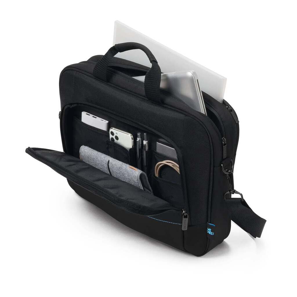 DICOTA D3250804 laptoptas 40,6 cm (16") Aktetas Zwart - Afbeelding 5