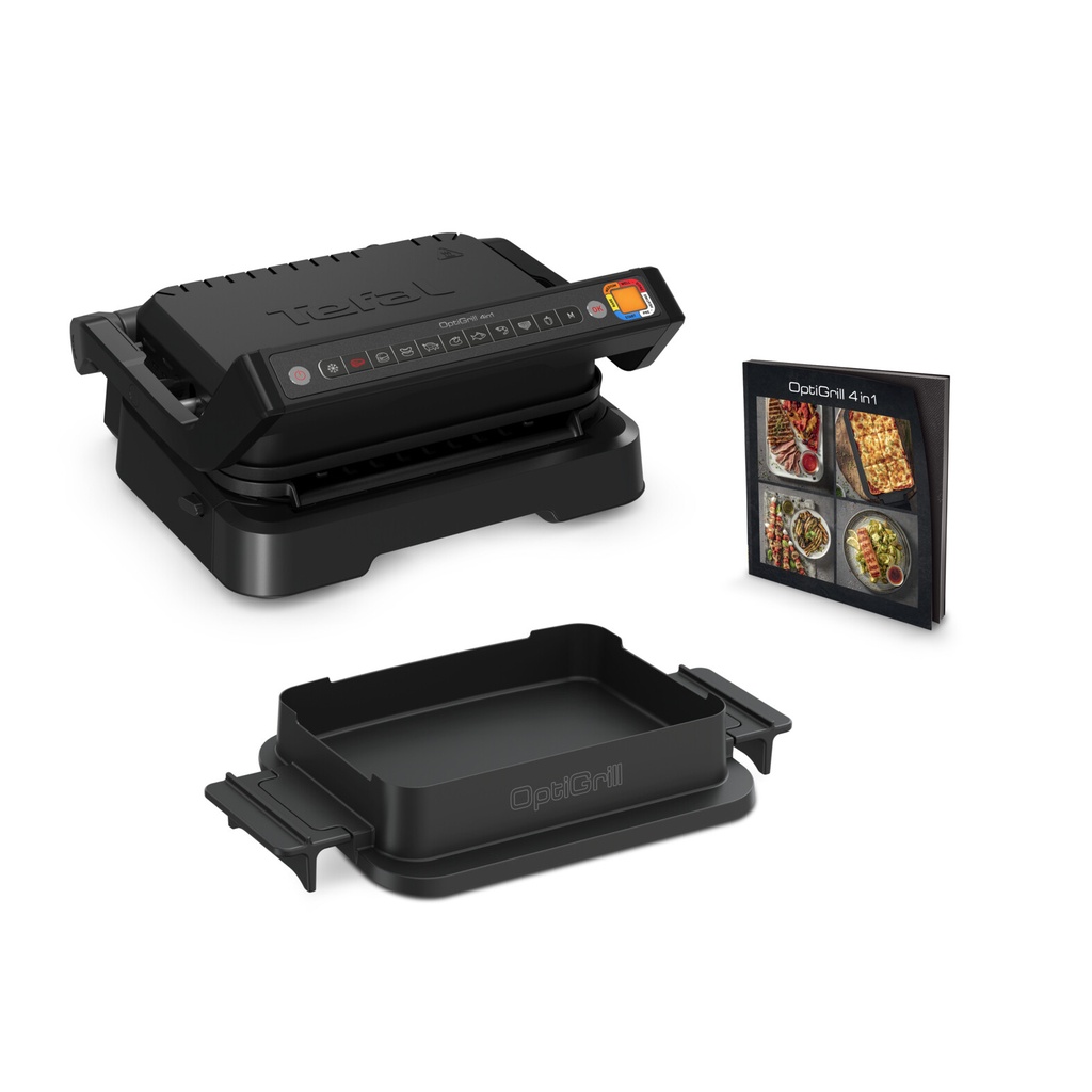 Tefal OptiGrill 4in1 OptiGrill 4-in-1 GC7748 intelligent grill voor complete maaltijden zwart - Afbeelding 12