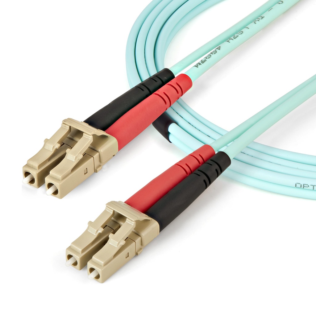 StarTech.com 1m LC naar LC (UPC) OM4 Multimode Glasvezel Netwerkkabel, 50/125µm LOMMF/VCSEL Zipcord Fiber, 100G Netwerken, Low - Afbeelding 4