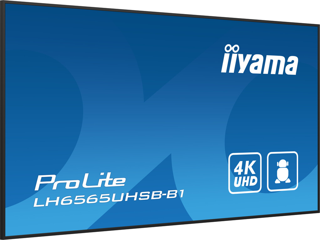 iiyama LH6565UHSB-B1 beeldkrant Kiosk-ontwerp 163,8 cm (64.5") LED Wifi 800 cd/m² 4K Ultra HD Zwart Type processor Android 11 24 - Afbeelding 13