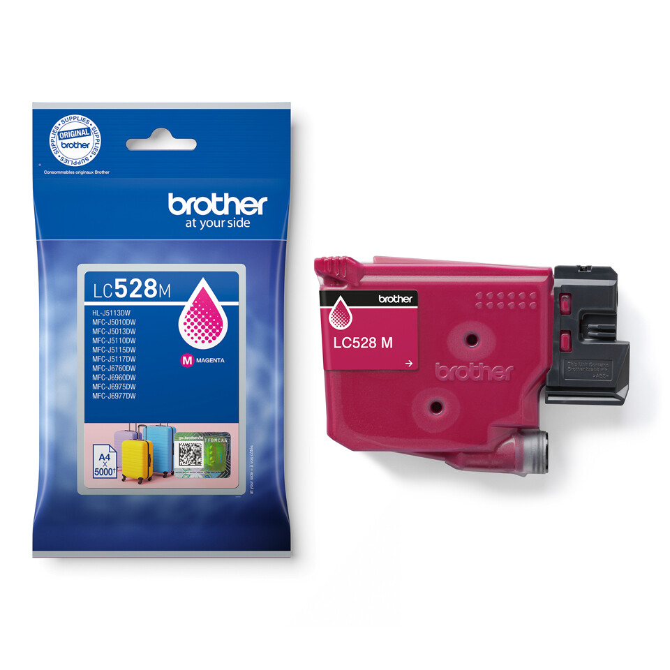 Brother LC528M inktcartridge 1 stuk(s) Origineel Magenta - Afbeelding 3
