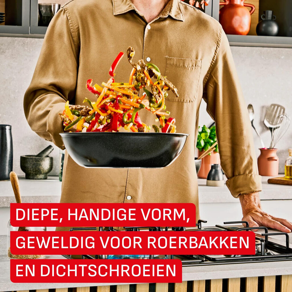Tefal Excellence Ceram wokpan 28 cm - Afbeelding 3