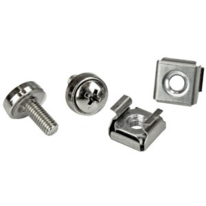 StarTech.com 100-Pack M5 12mm Schroeven, Kooimoeren en Installatietool, Montagekit voor 19" of 10" Server Racks, Kaste