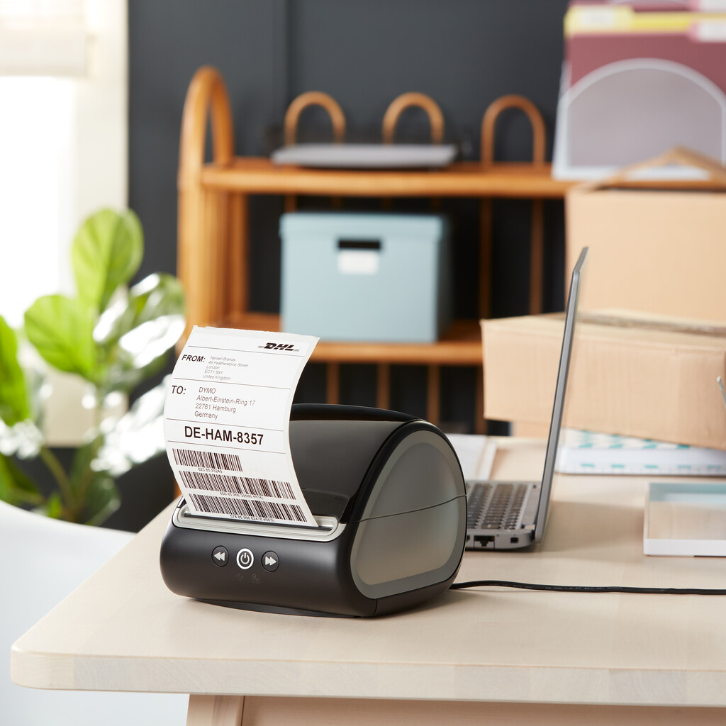 DYMO originele LabelWriter DHL labels voor hoge capaciteit | 102 mm x 210 mm| 140 postlabels | zelfklevende etiketten voor de L - Afbeelding 3