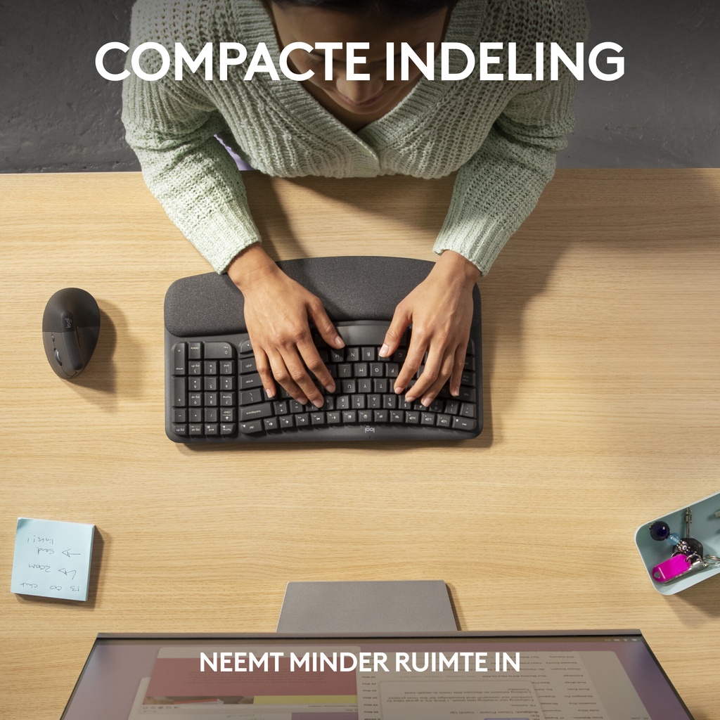 Logitech ERGO Wave Keys for Business Ergonomisch Toetsenbord - Afbeelding 7