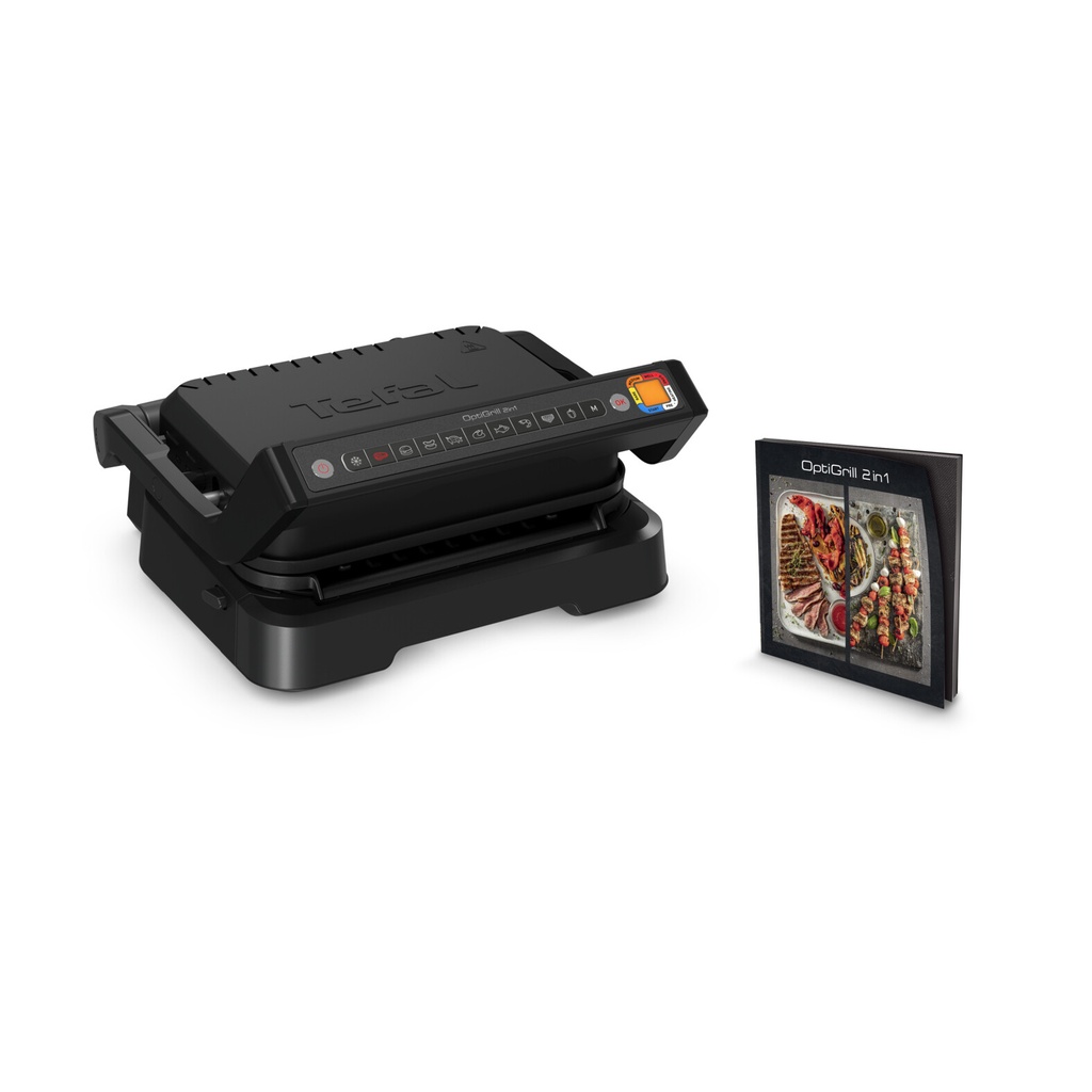 Tefal OptiGrill 2in1 OptiGrill 2-in-1 GC7728 intelligente grill en bbq zwart - Afbeelding 15