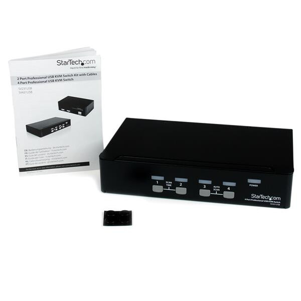 StarTech.com 4-poort Professionele VGA USB KVM-Switch met Hub - Afbeelding 4