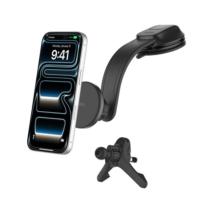 Belkin BoostCharge Actieve houder Mobiele telefoon/Smartphone Zwart