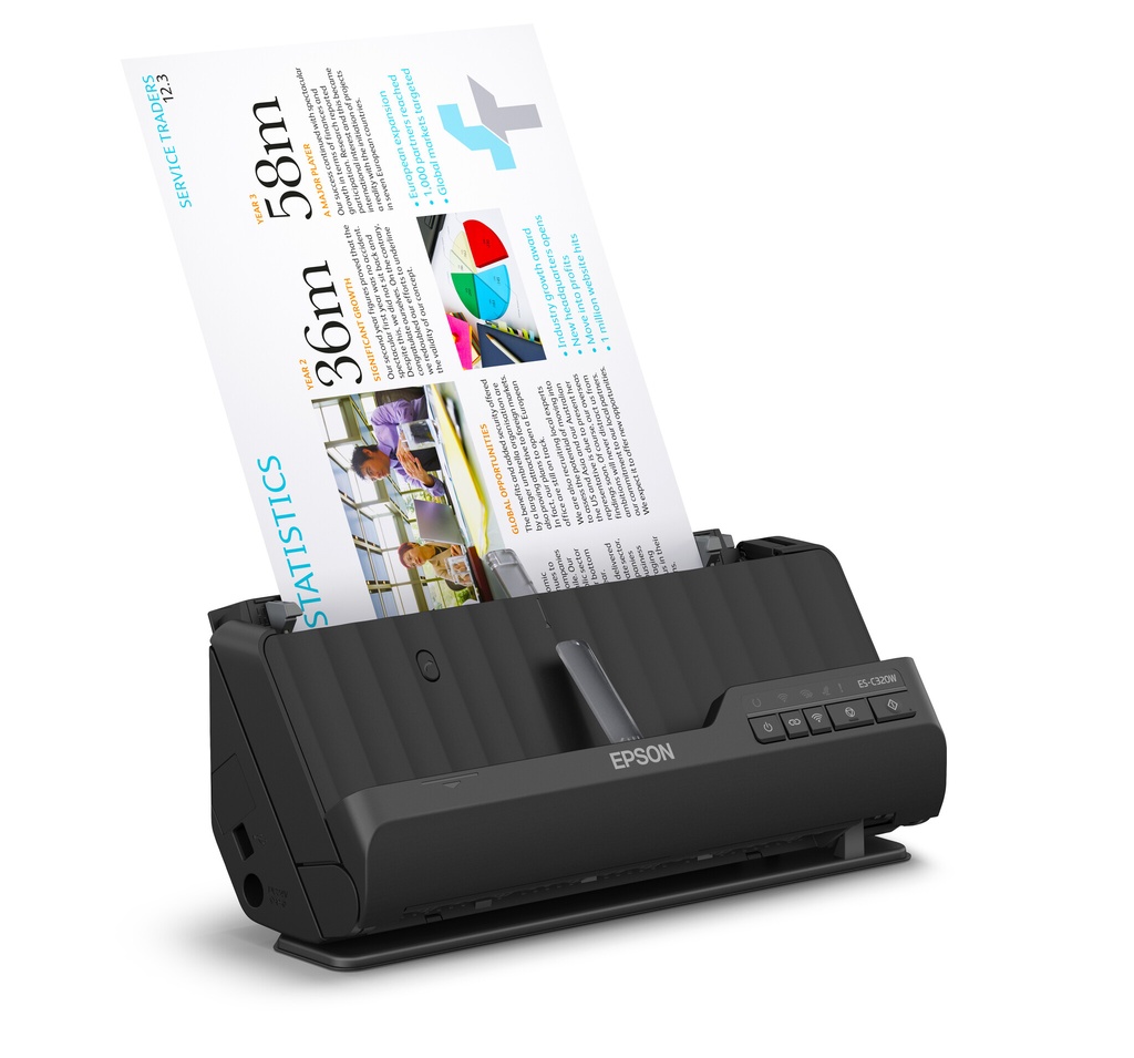 Epson ES-C320W compacte A4-documentscanner met Wi-Fi-connectiviteit en U-traject - Afbeelding 4