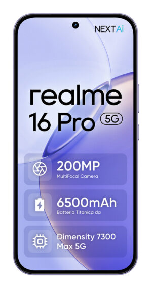 realme 16 Pro 17,3 cm (6.8") Dual SIM 5G 8 GB 512 GB 6500 mAh Paars