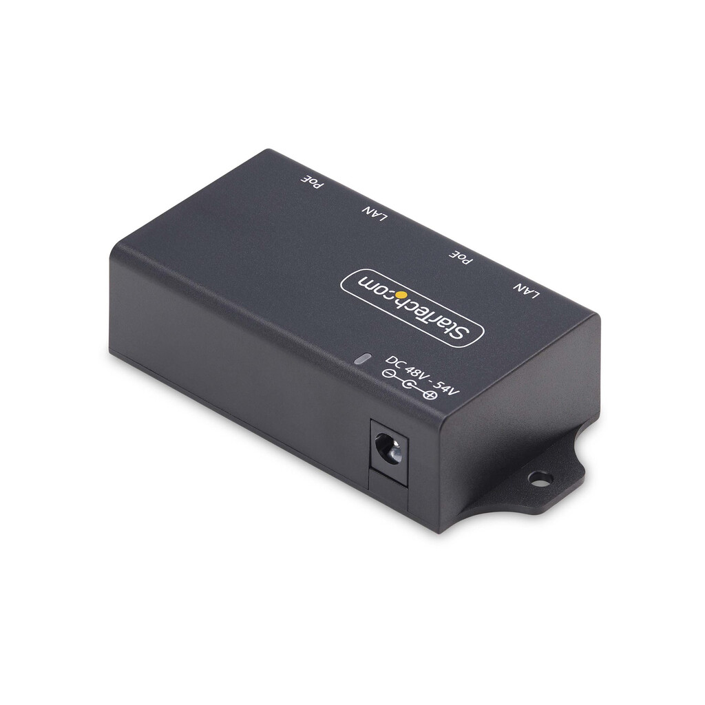 StarTech.com 2-Port Gigabit Midspan PoE+ Injector, 10/100/1000Mbps, PoE+ (802.3af/at), 30W, 1Gbps Ethernet, Wandmonteerbaar, Onb - Afbeelding 2