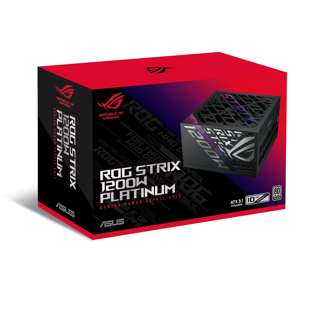 ASUS ROG -STRIX-1200P-GAMING power supply unit 1200 W 20+4 pin ATX ATX Zwart - Afbeelding 16