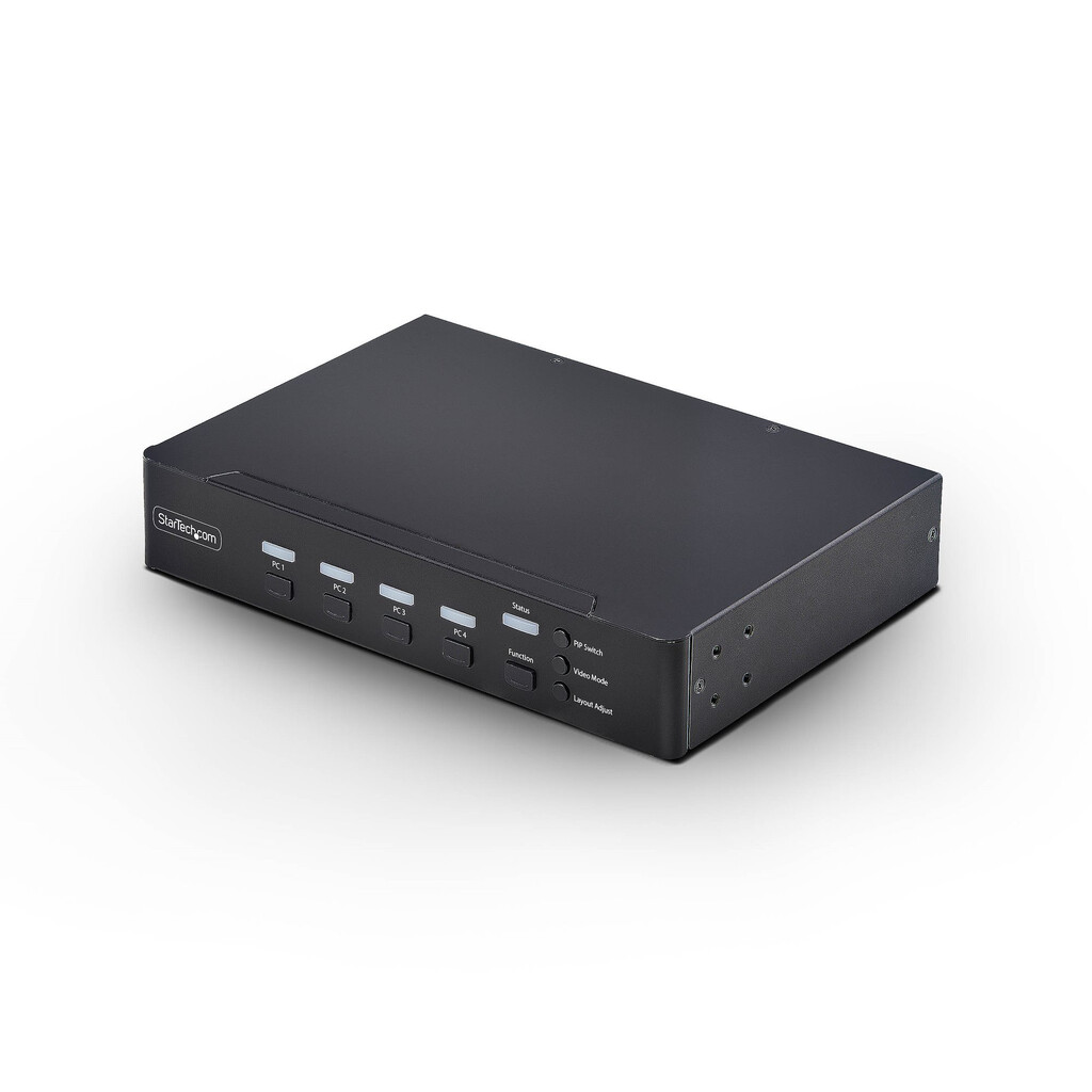 StarTech.com 4-port DisplayPort KVM-switch met Mouse Roaming en Multi-View / Picture-in-Picture, 4K 60Hz, USB 3.0 hub (5Gbps), H