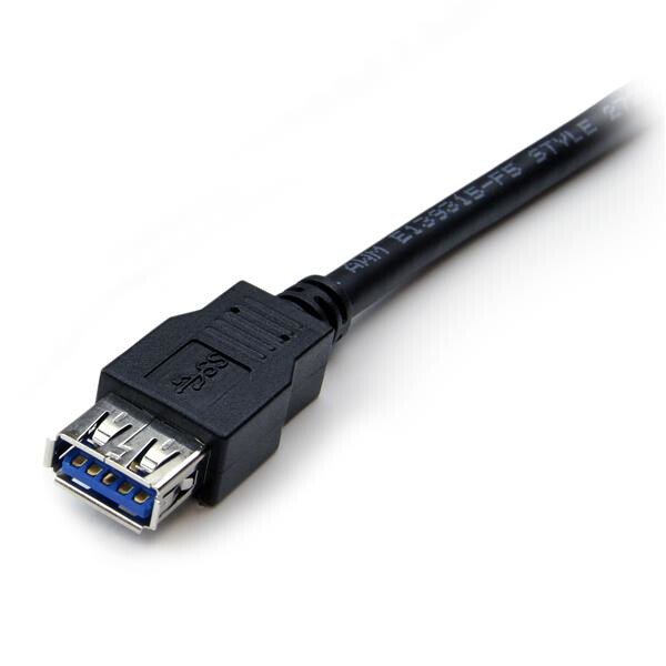 StarTech.com 2 m zwarte SuperSpeed USB 3.0 verlengkabel A naar A M/F - Afbeelding 3