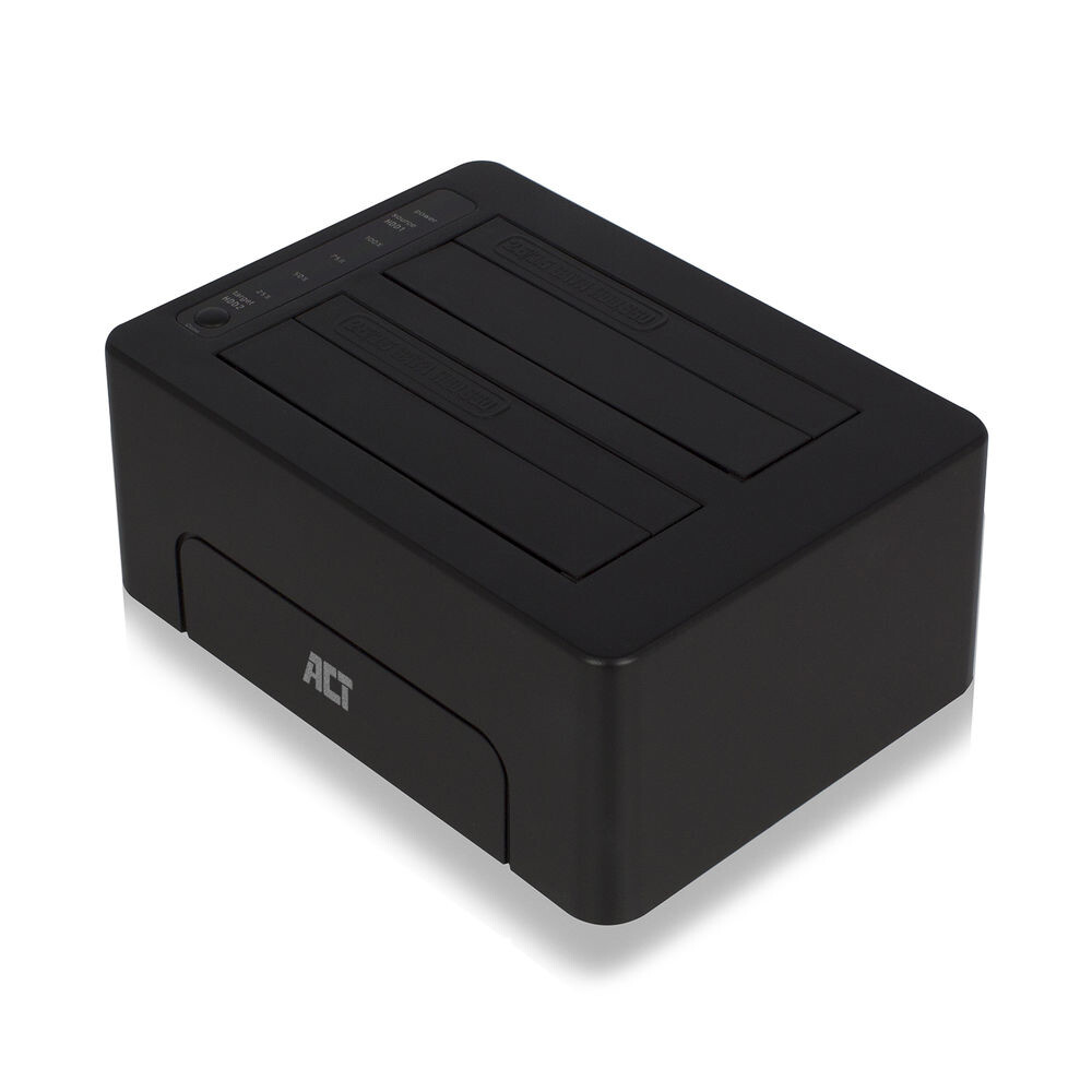 ACT 2,5" en 3,5" SATA dual HDD/SSD dockingstation, USB 3.2 Gen1 - Afbeelding 5