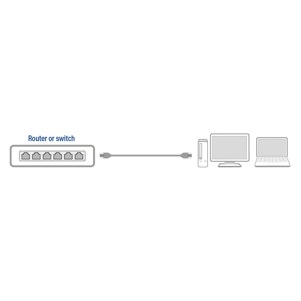 ACT Zwart 2,0 meter U/UTP CAT6 patchkabel met RJ45 connectoren - Afbeelding 4