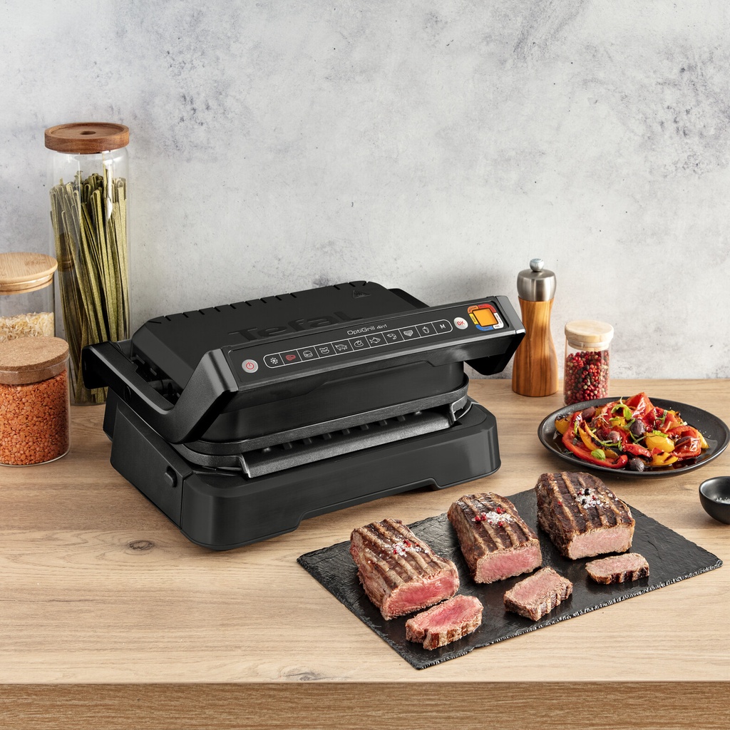 Tefal OptiGrill 4in1 OptiGrill 4-in-1 GC7748 intelligent grill voor complete maaltijden zwart - Afbeelding 15