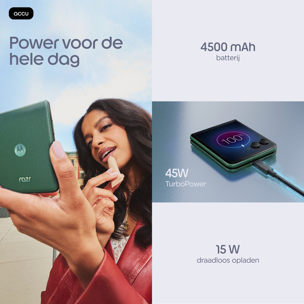 Motorola razr 70 plus 17,5 cm (6.9") Dual SIM Android 16.0 5G USB Type-C 12 GB 512 GB 4500 mAh Donkergroen - Afbeelding 19