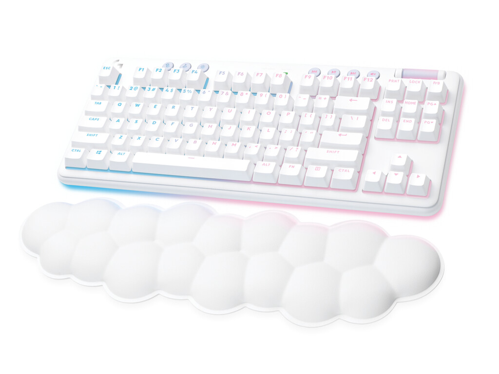 Logitech G 920-010454 toetsenbord Gamen RF-draadloos + Bluetooth QWERTY Spaans Wit - Afbeelding 2