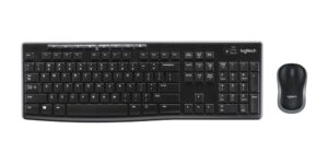 Logitech MK270 toetsenbord Inclusief muis Kantoor RF Draadloos Scandinavisch Zwart