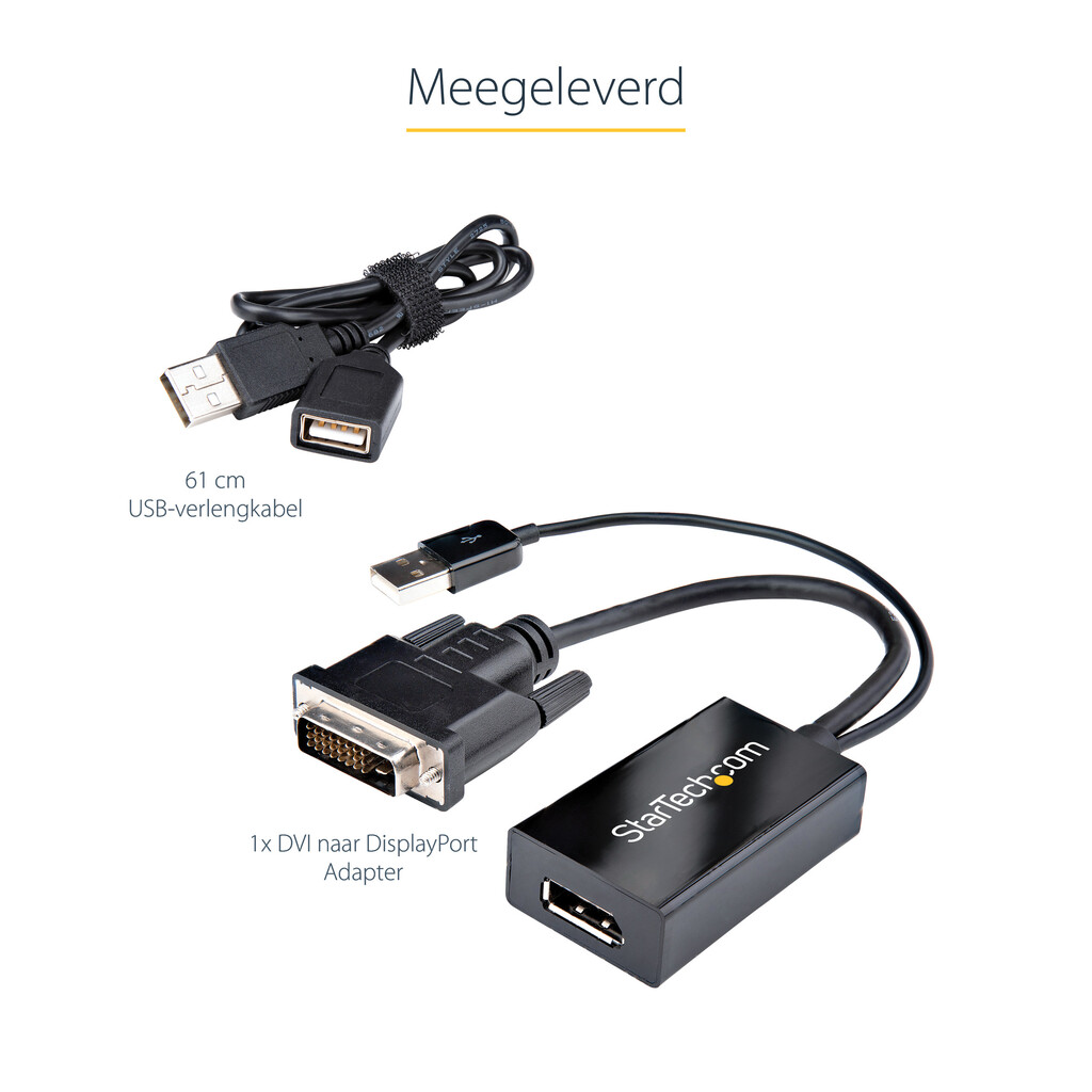 StarTech.com DVI naar DisplayPort adapter - USB-voeding - 1920 x 1200 - DVI naar DisplayPort converter - videoadapter - DVI-D na - Afbeelding 15