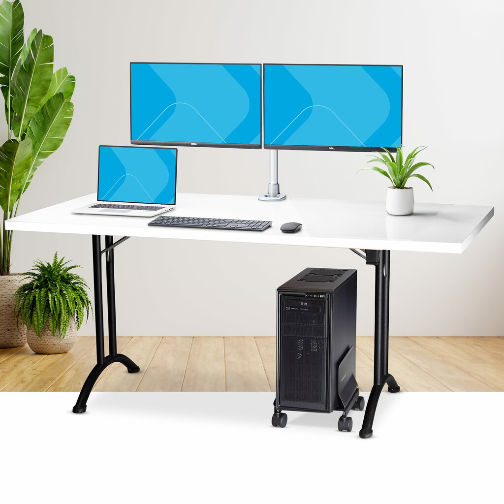 StarTech.com CPU Houder op Wielen, Verrijdbare Computer Beugel, Max Draagvermogen 21kg,Verstelbare PC Beugel, Computer Vloerstan - Afbeelding 9