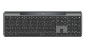 Logitech Signature Slim Solar+ K980 toetsenbord Universeel RF-draadloos + Bluetooth QWERTZ Duits Grafiet