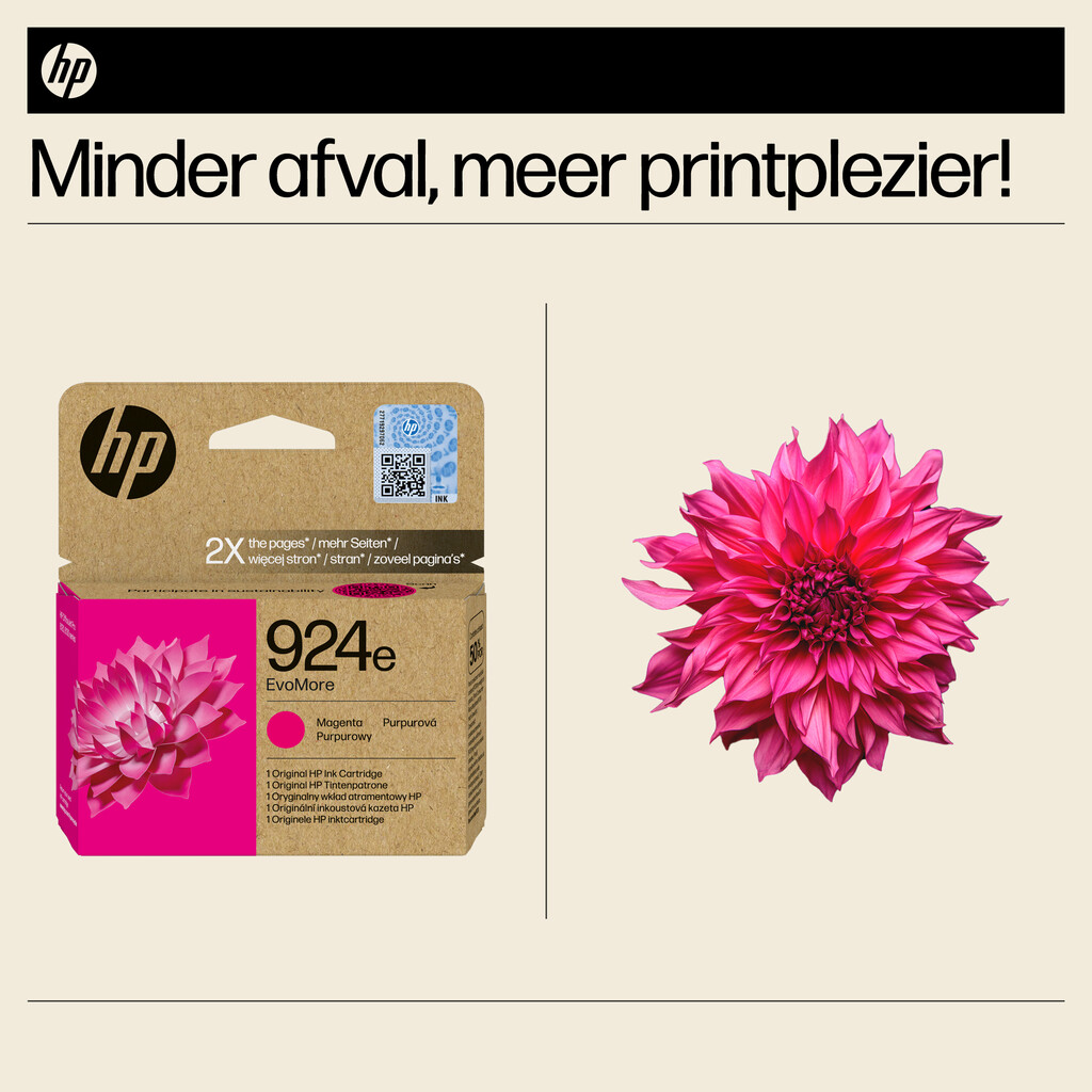 HP 924e EvoMore originele magenta inktcartridge - Afbeelding 2