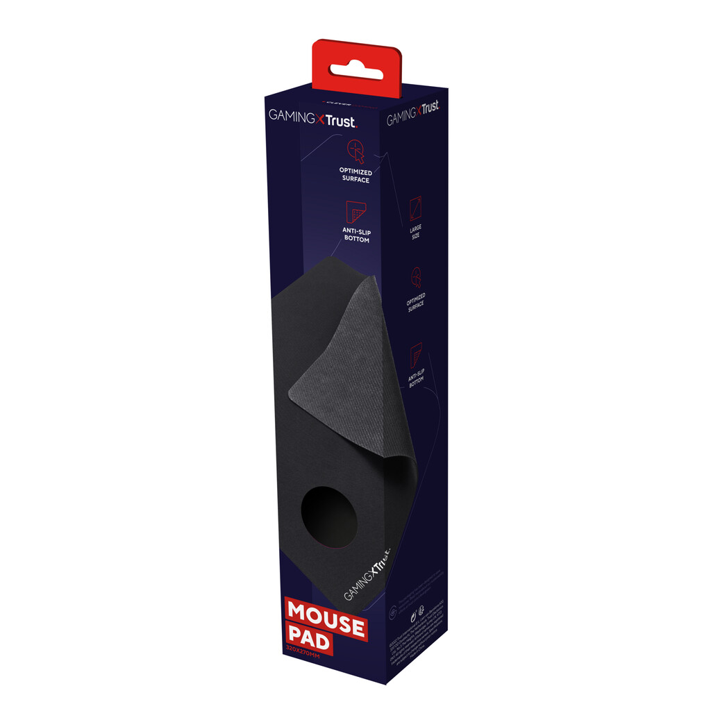 Trust GXT 754 Gaming Muismat L - Zachte gaming muismat – Groot formaat – Zwart - Afbeelding 5
