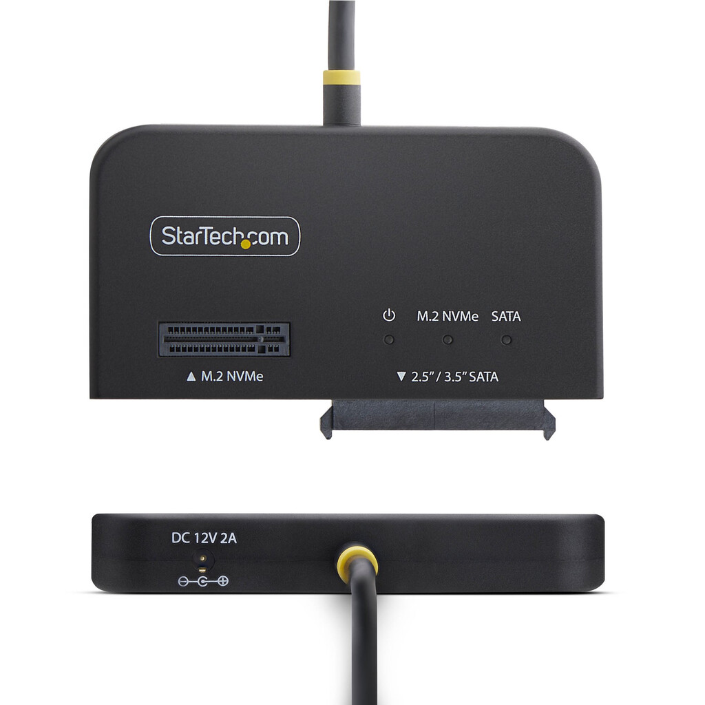 StarTech.com USB-C/USB-A naar M.2 NVMe en 2.5in/3.5in SATA Adapter, 10Gbps, Tool-Free Externe SSD Hard Drive Lezer, B+M/M-Key - Afbeelding 2