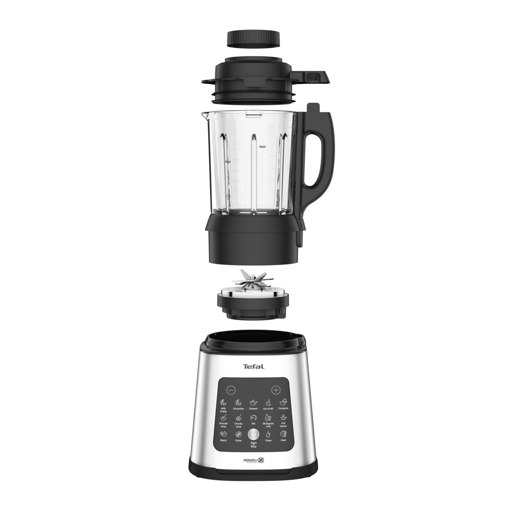 Tefal Perfectmix Cook BL83SD High speed blender incl. stoommandje - 10 programma's - 1400 W - 1,75 L - Afbeelding 3