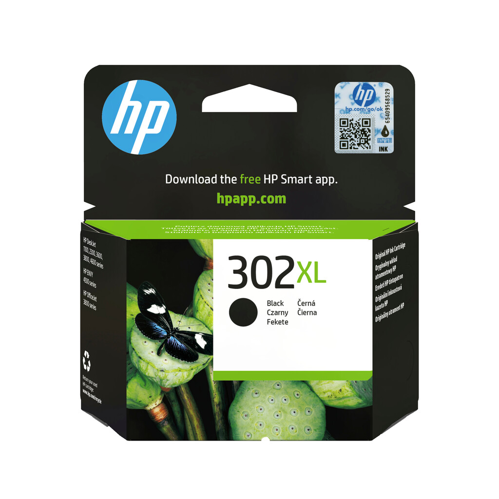 HP 302XL originele high-capacity zwarte inktcartridge
