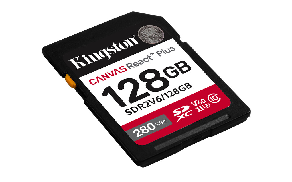 Kingston Technology 128GB Canvas React Plus SDXC UHS-II 280R/100W U3 V60 voor Full HD/4K - Afbeelding 2