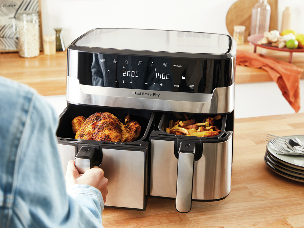 Tefal Dual Easy Fry & Grill Easy Fry & Grill Dual EY905D air fryer met dubbele lades - 8 programma's - 5,2 L + 3,1 L - Afbeelding 19