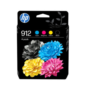 HP 912 4-pack originele inktcartridges, cyaan/magenta/geel