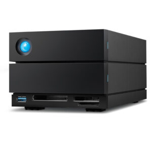 LaCie 2big Dock disk array 48 TB Desktop Zwart