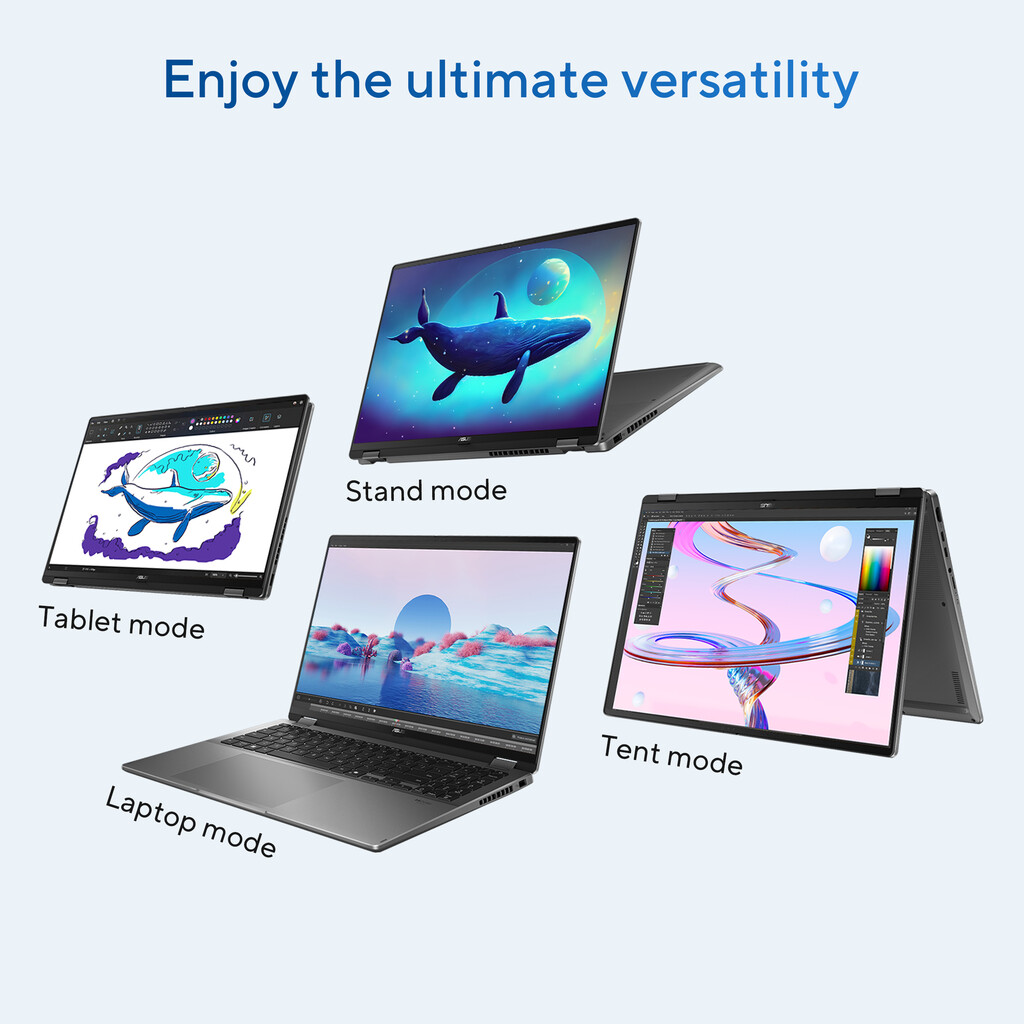 ASUS Vivobook 16 Flip TP3607SA-SI099W Copilot+ PC Intel Core Ultra 7 258V Hybride (2-in-1) 40,6 cm (16") Touchscreen WUXGA 32 GB - Afbeelding 24
