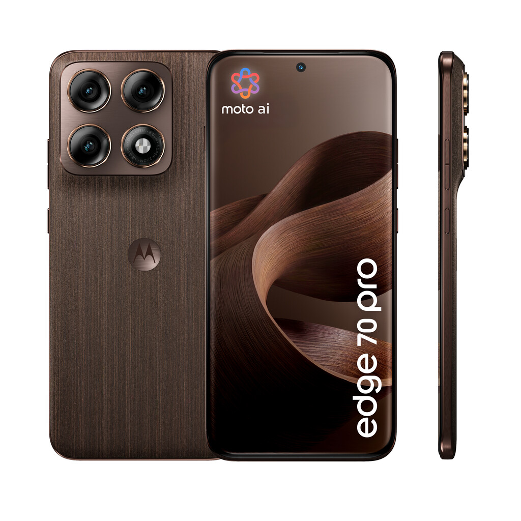 Motorola edge 70 pro 17,2 cm (6.78") Dual SIM Android 16.0 5G USB Type-C 8 GB 256 GB 6500 mAh Hout - Afbeelding 2