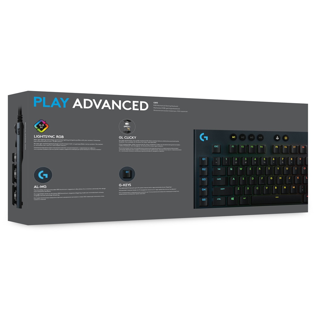 Logitech G G815 LIGHTSYNC RGB Mechanical Gaming Keyboard - Afbeelding 8