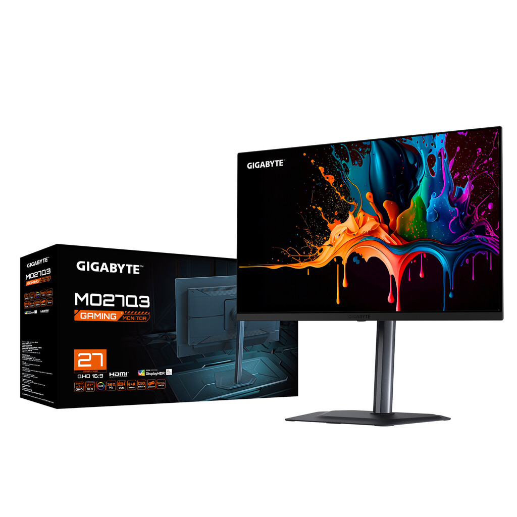 GIGABYTE MO27Q3 computer monitor 68,6 cm (27") 2560 x 1440 Pixels Quad HD QD-OLED Zwart - Afbeelding 5