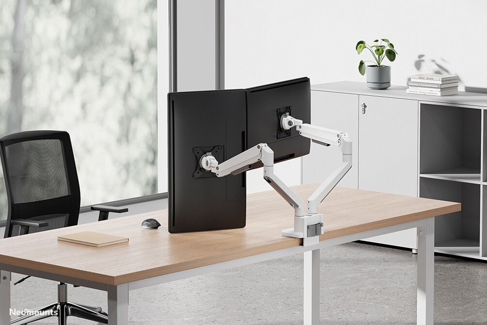 Neomounts DS70-250WH2 Monitorarm 17-32" - gasveer - Topfix - 180°-stop - Afbeelding 17