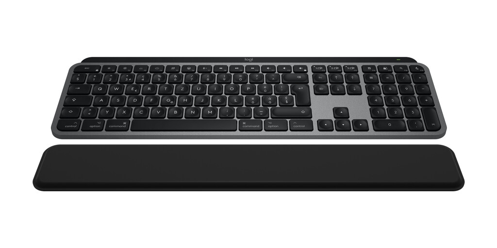 Logitech MX Keys S Combo for Mac toetsenbord Inclusief muis Thuis/Werk RF-draadloos + Bluetooth QWERTZ Zwitsers Aluminium, Zwart - Afbeelding 6
