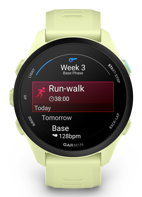 Garmin Forerunner 70 3,05 cm (1.2") AMOLED 30 mm Digitaal 390 x 390 Pixels Touchscreen Limoen GPS - Afbeelding 3