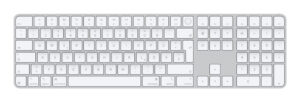 Apple Magic toetsenbord Universeel USB + Bluetooth QWERTZ Duits Wit