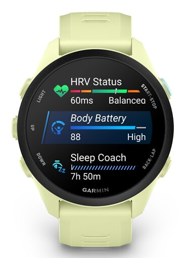 Garmin Forerunner 70 3,05 cm (1.2") AMOLED 30 mm Digitaal 390 x 390 Pixels Touchscreen Limoen GPS - Afbeelding 14