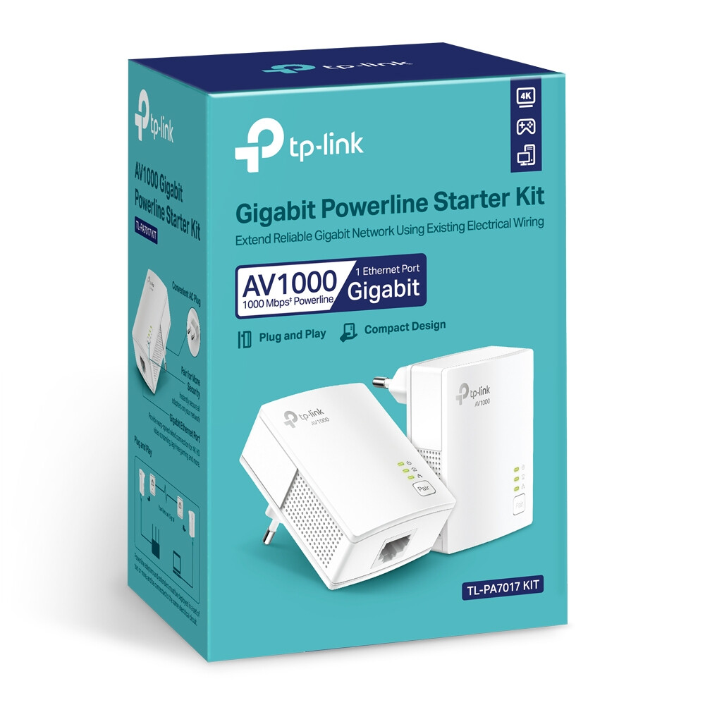 TP-Link TL-PA7017 KIT 1000 Mbit/s Ethernet LAN Wit 2 stuk(s) - Afbeelding 4